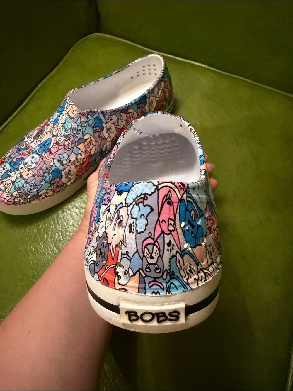 Women’s Bobs by Skechers Colorful Cartoon Print Slip-On Shoes